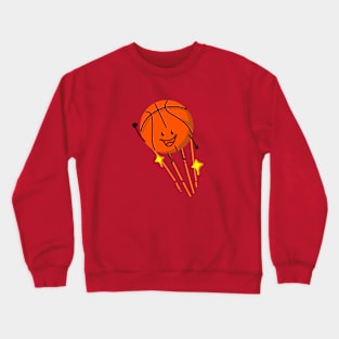 Basketball ball jumping Crewneck Sweatshirt